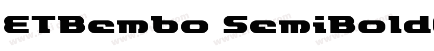 ETBembo SemiBoldOSF字体转换